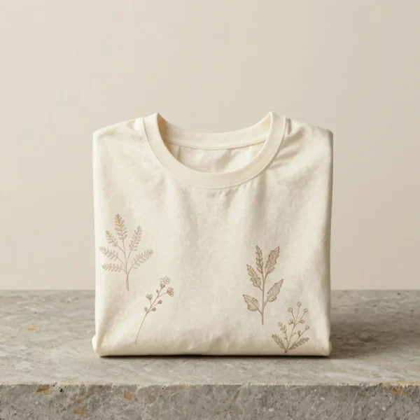Earthy Botanical Oversized Graphic Tee