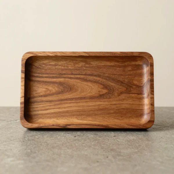 Solid Teak Handcrafted Catchall Tray